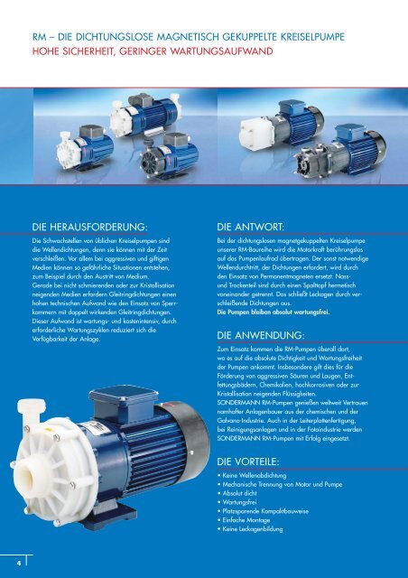 Magnetkreiselpumpen - SONDERMANN Pumpen + Filter GmbH ...