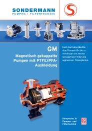 GM-Pumpen - SONDERMANN Pumpen + Filter GmbH & Co. KG