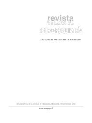 Revista Chilena de Neuro-PsiquiatrÃ­a - Sonepsyn