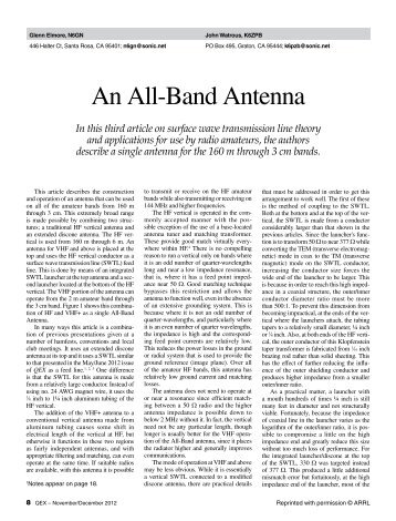 An All-Band Antenna - Sonic.net