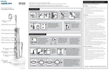 Download product manual (.pdf) - Sonicare.com - Sonicare