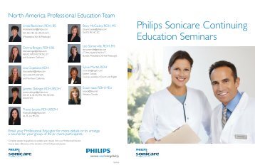 Philips Sonicare Continuing Education Seminars - Sonicare.com ...