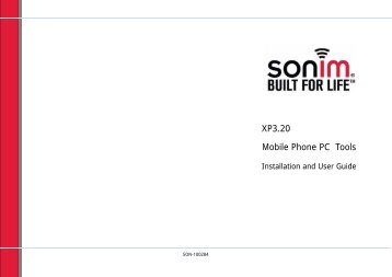 Sonim XP3 Quest PCTools Installation and User Guide