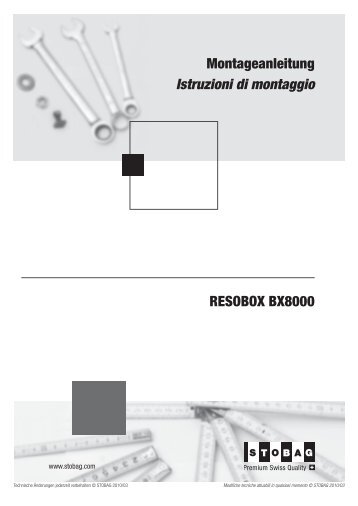 RESOBOX BX8000 Montageanleitung Istruzioni ... - Sonnen-koenig.at