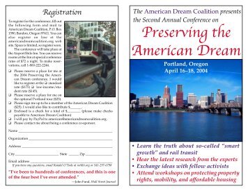 Preserving the American Dream - American Dream Coalition