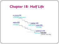 Chapter 18: Half Life