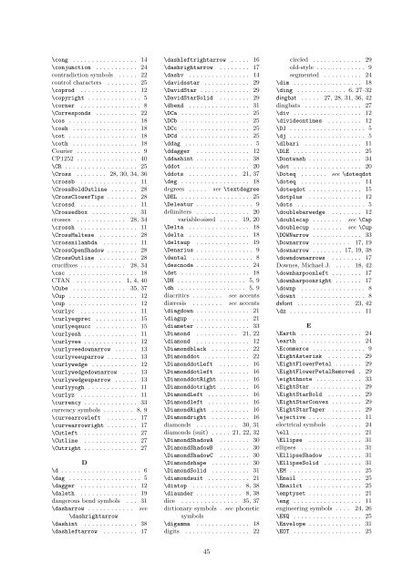 The Comprehensive LaTeX Symbol List