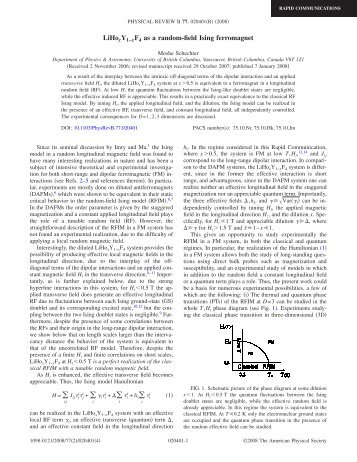 LiHoxY1−xF4 as a random-field Ising ferromagnet