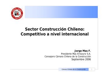Mineria Jorge Mas Sept 2006 - Chile como exportador de servicios