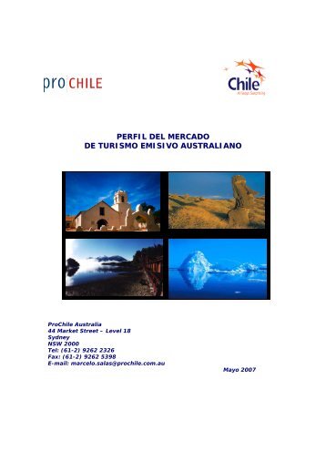 perfil del mercado de turismo emisivo australiano - Chile como ...