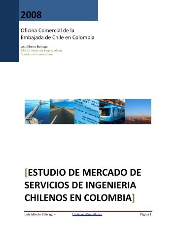 estudio de mercado de servicios de ingenieria chilenos en colombia