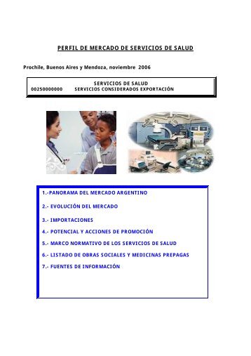 PERFIL DE MERCADO DE SERVICIOS DE SALUD - Chile como ...