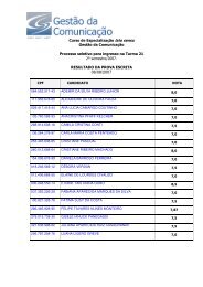 Curso de Especialização lato sensu Gestão da Comunicação ... - ECA