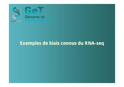 Introduction au RNA-seq - Institut de Mathématiques de Toulouse