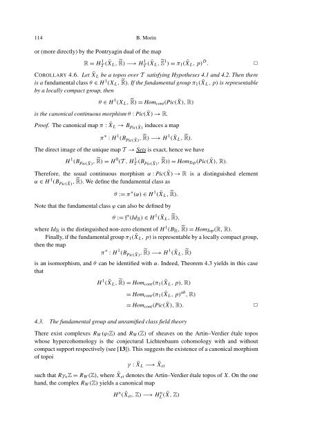 THE WEIL-´ETALE FUNDAMENTAL GROUP OF A NUMBER FIELD I