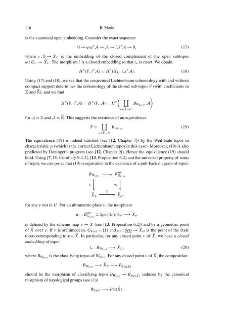 THE WEIL-´ETALE FUNDAMENTAL GROUP OF A NUMBER FIELD I