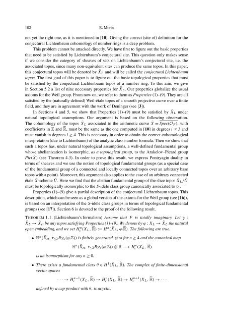 THE WEIL-´ETALE FUNDAMENTAL GROUP OF A NUMBER FIELD I