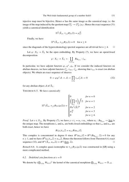THE WEIL-´ETALE FUNDAMENTAL GROUP OF A NUMBER FIELD I