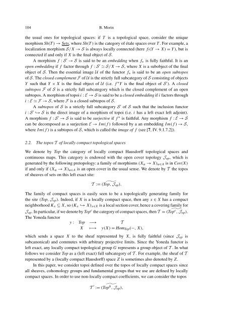 THE WEIL-´ETALE FUNDAMENTAL GROUP OF A NUMBER FIELD I