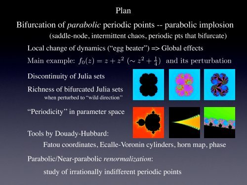 Parabolic implosion - from discontinuity to renormalization