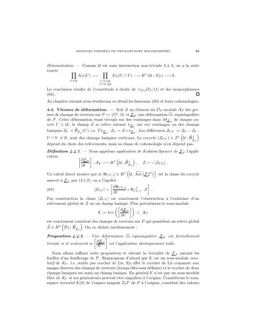 Modules formels locaux de feuilletages holomorphes - arXiv