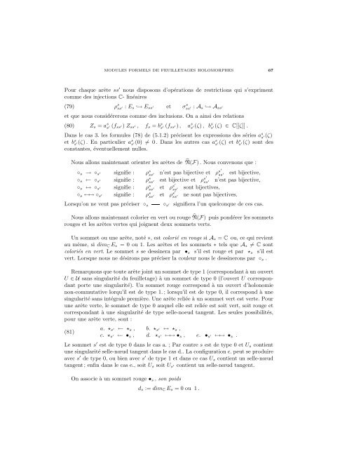 Modules formels locaux de feuilletages holomorphes - arXiv