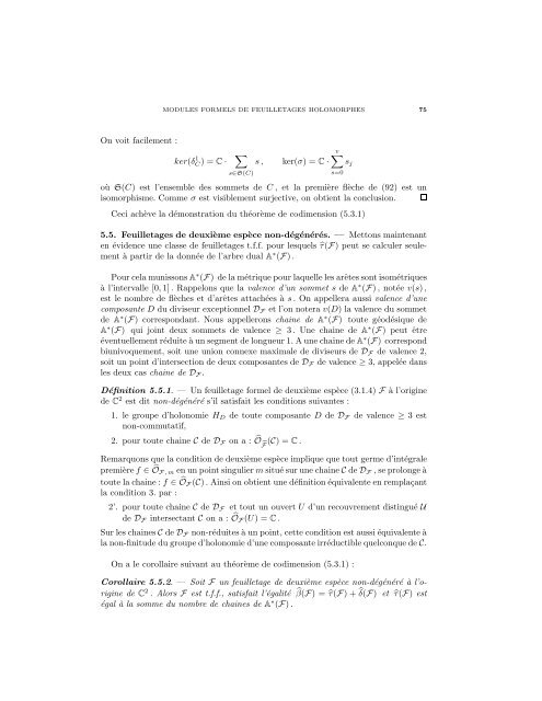 Modules formels locaux de feuilletages holomorphes - arXiv