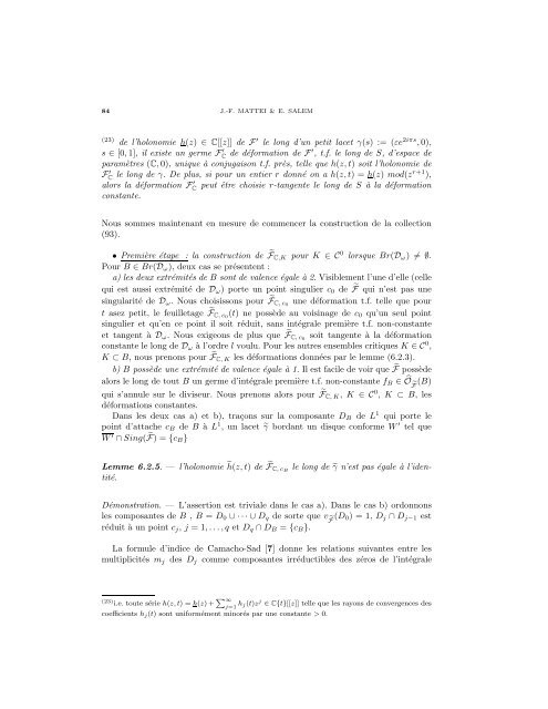 Modules formels locaux de feuilletages holomorphes - arXiv