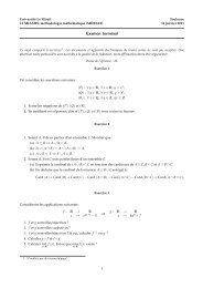 Examen terminal - Institut de Mathématiques de Toulouse