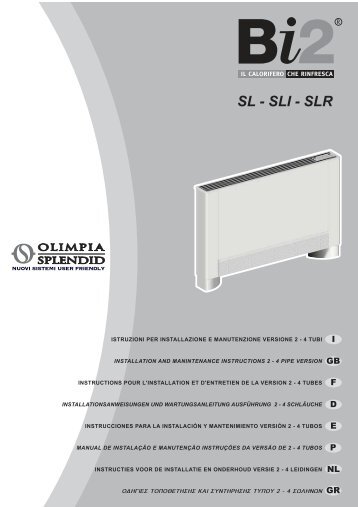 SL - SLI - SLR - Olimpia Splendid