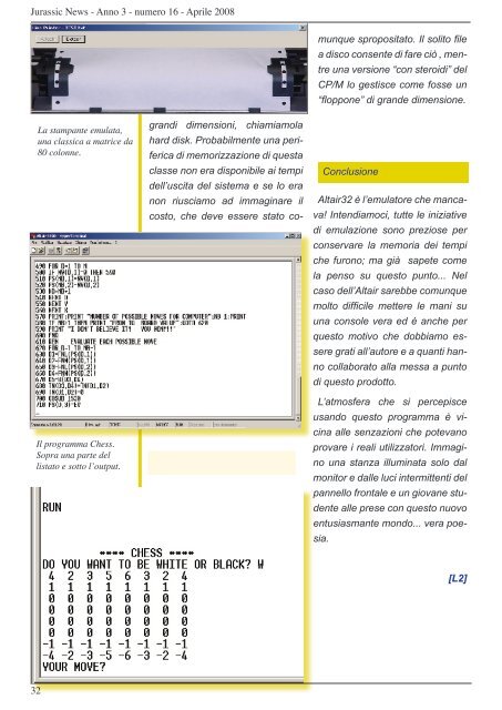 Numero 16 Aprile 2008 - Retrocomputing.net