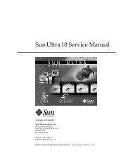 Sun Ultra 10 Service Manual - FreeBSD.org