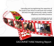 EACOMNET M&E Meeting Report