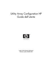 Utility Array Configuration HP Guida dell'utente - Retrocomputing.net