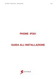 PHONE IP301 GUIDA ALL'INSTALLAZIONE