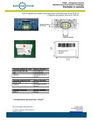 Etichette in cartone - Euro Pool System