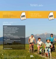 ferien aktiv - Sonnenplateau Mieming & Tirol Mitte