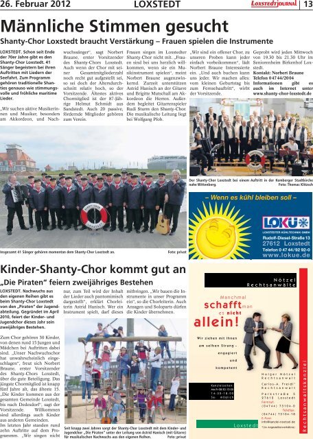 SJ-Ausgabe vom: 26. 02. 2012 - Sonntagsjournal