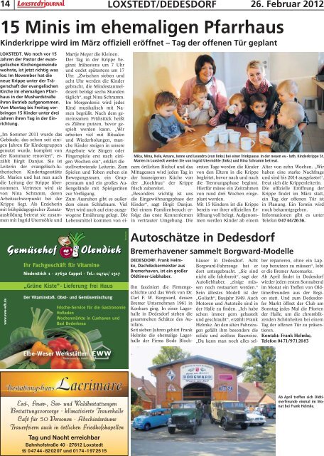 SJ-Ausgabe vom: 26. 02. 2012 - Sonntagsjournal