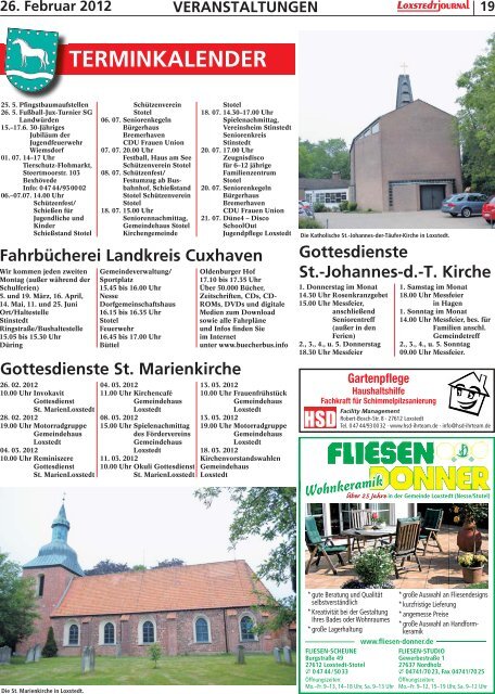 SJ-Ausgabe vom: 26. 02. 2012 - Sonntagsjournal