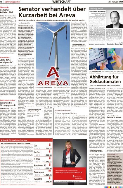 SJ-Ausgabe vom: 26. 01. 2014 - Sonntagsjournal