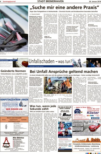 SJ-Ausgabe vom: 26. 01. 2014 - Sonntagsjournal