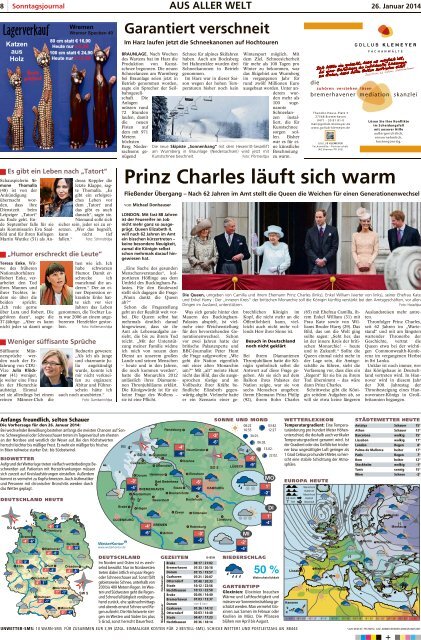 SJ-Ausgabe vom: 26. 01. 2014 - Sonntagsjournal