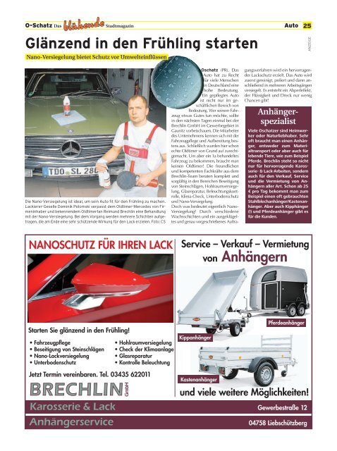 Stadtmagazin Oschatz - beim SonntagsWochenBlatt