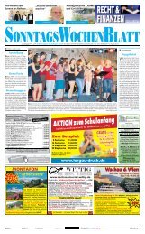 Ausgabe vom 05. 08. 2012 - beim SonntagsWochenBlatt