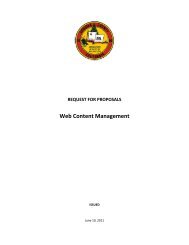 Web Content Management System Request For Proposals