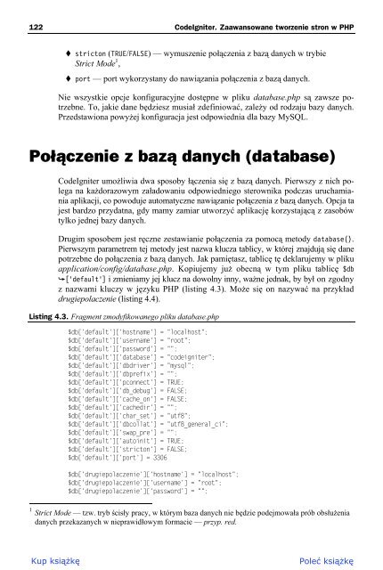 CodeIgniter. Zaawansowane tworzenie stron w PHP - Helion