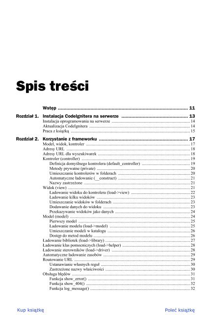 CodeIgniter. Zaawansowane tworzenie stron w PHP - Helion