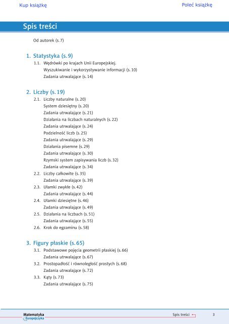 Matematyka Europejczyka. PodrÄcznik dla gimnazjum. Klasa 1