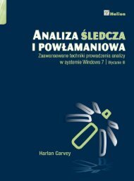 Analiza Åledcza i powÅamaniowa. Zaawansowane techniki ... - Helion